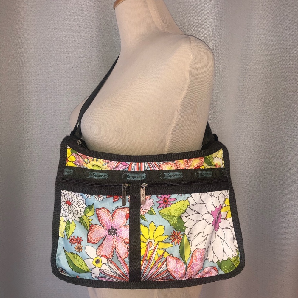 Lesportsac Messenger Bag Crossbody Floral